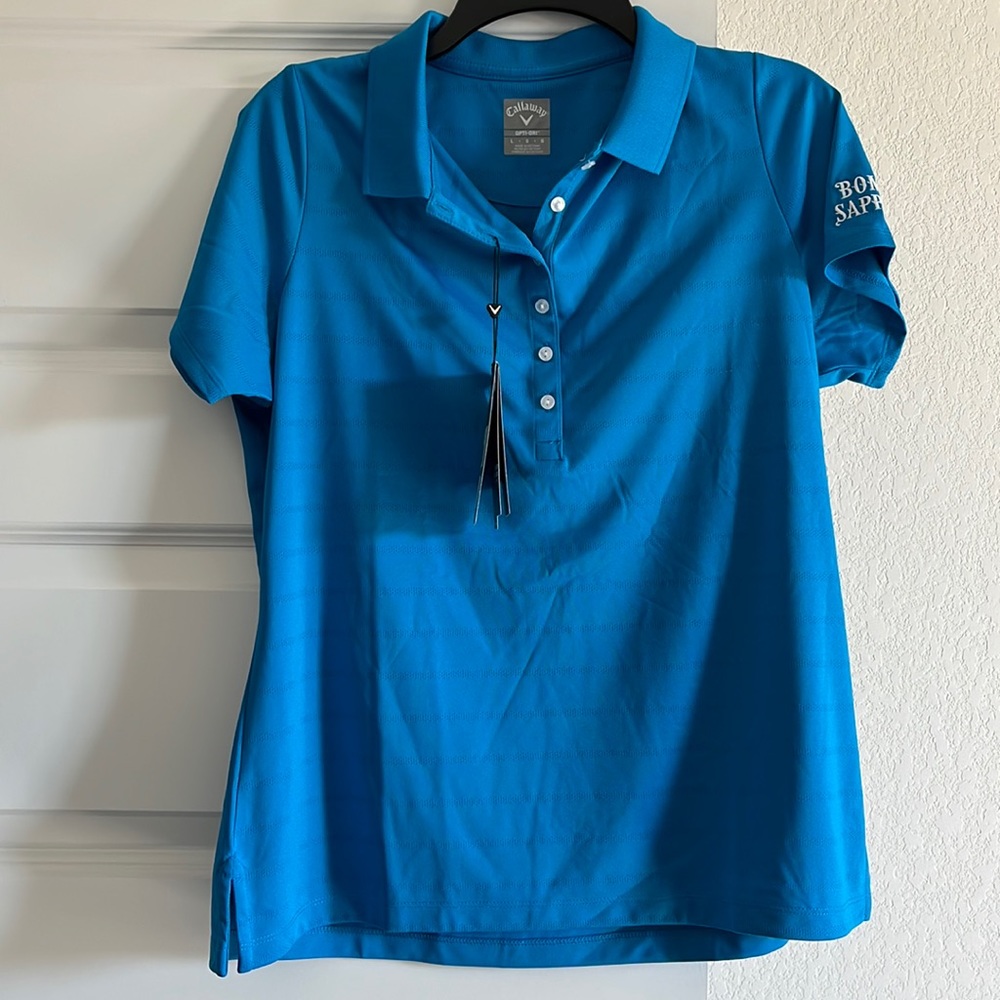 Bombay Sapphire Blue Polo NWT Size Large